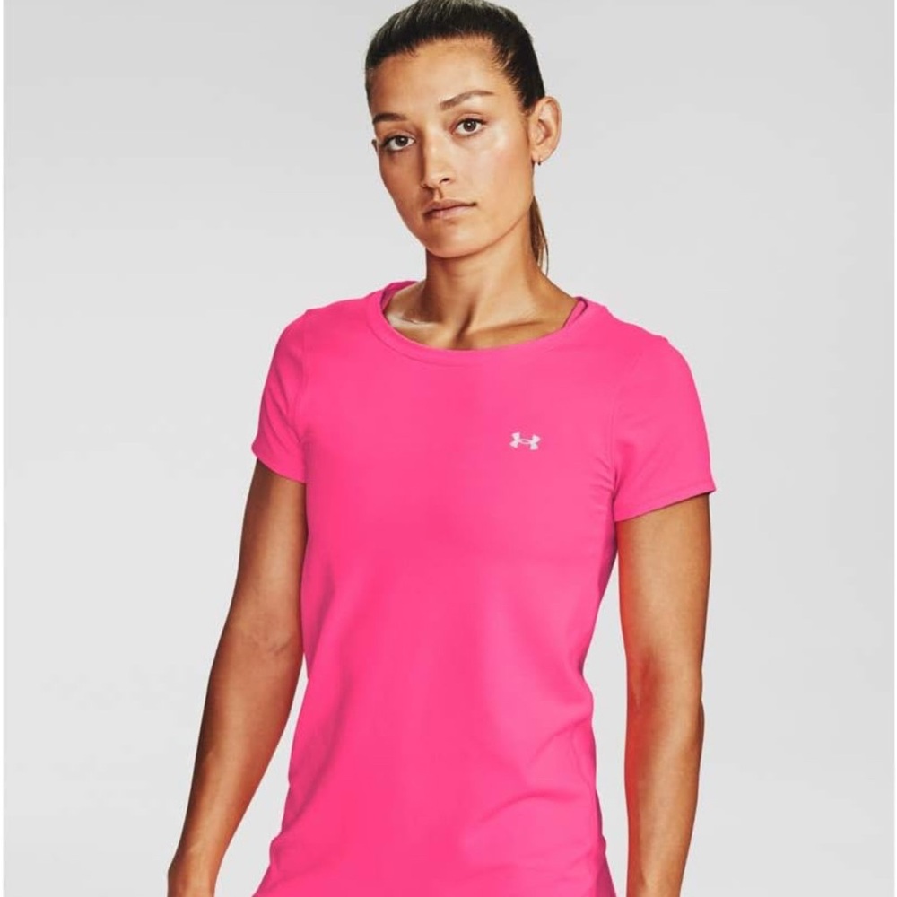 Under Armour Pink Fitted Short‎ Sleeve T-Shirt